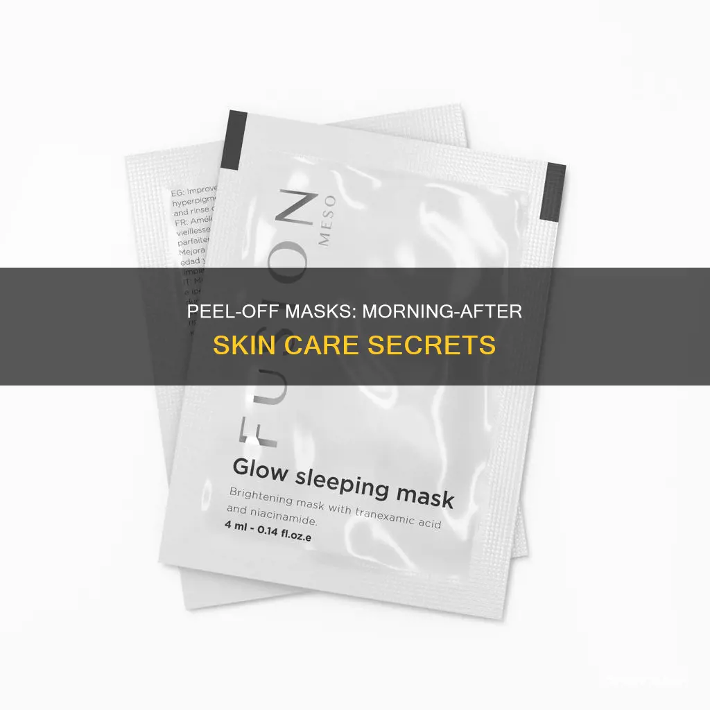 what happens if you sleep with a peel off mask