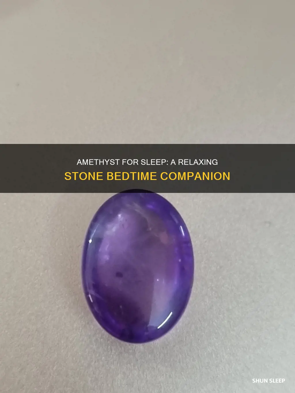 what happens if you sleep with amethyst