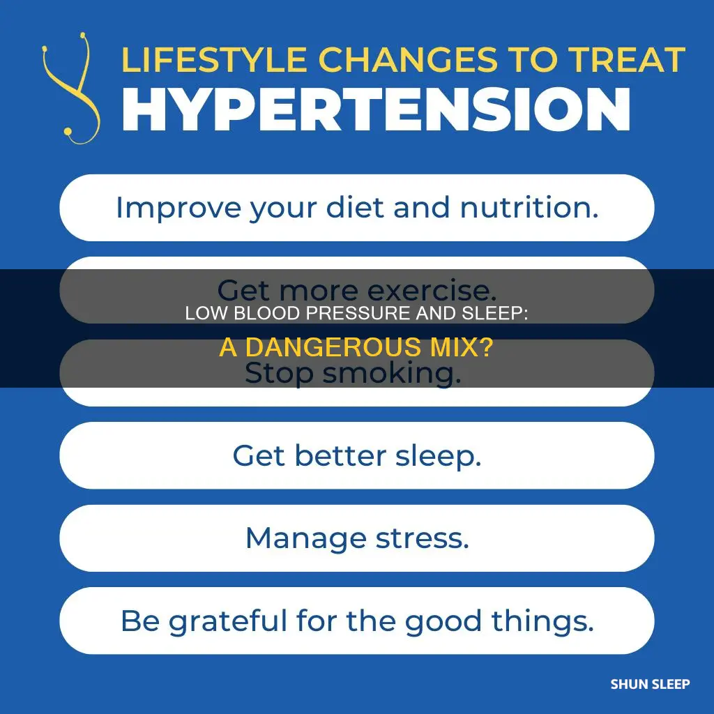 what happens if you sleep with low blood pressure