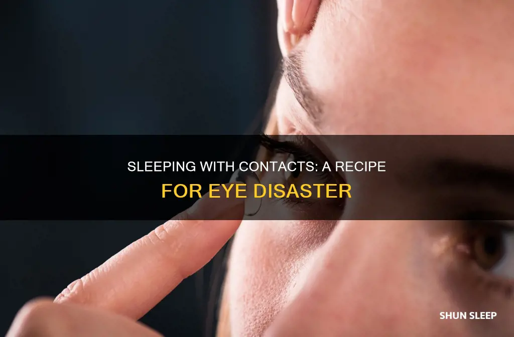 what happens if you sleep with monthly contacts in