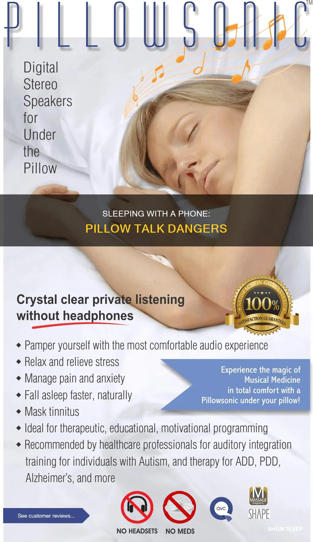 what happens if you sleep with phone under pillow