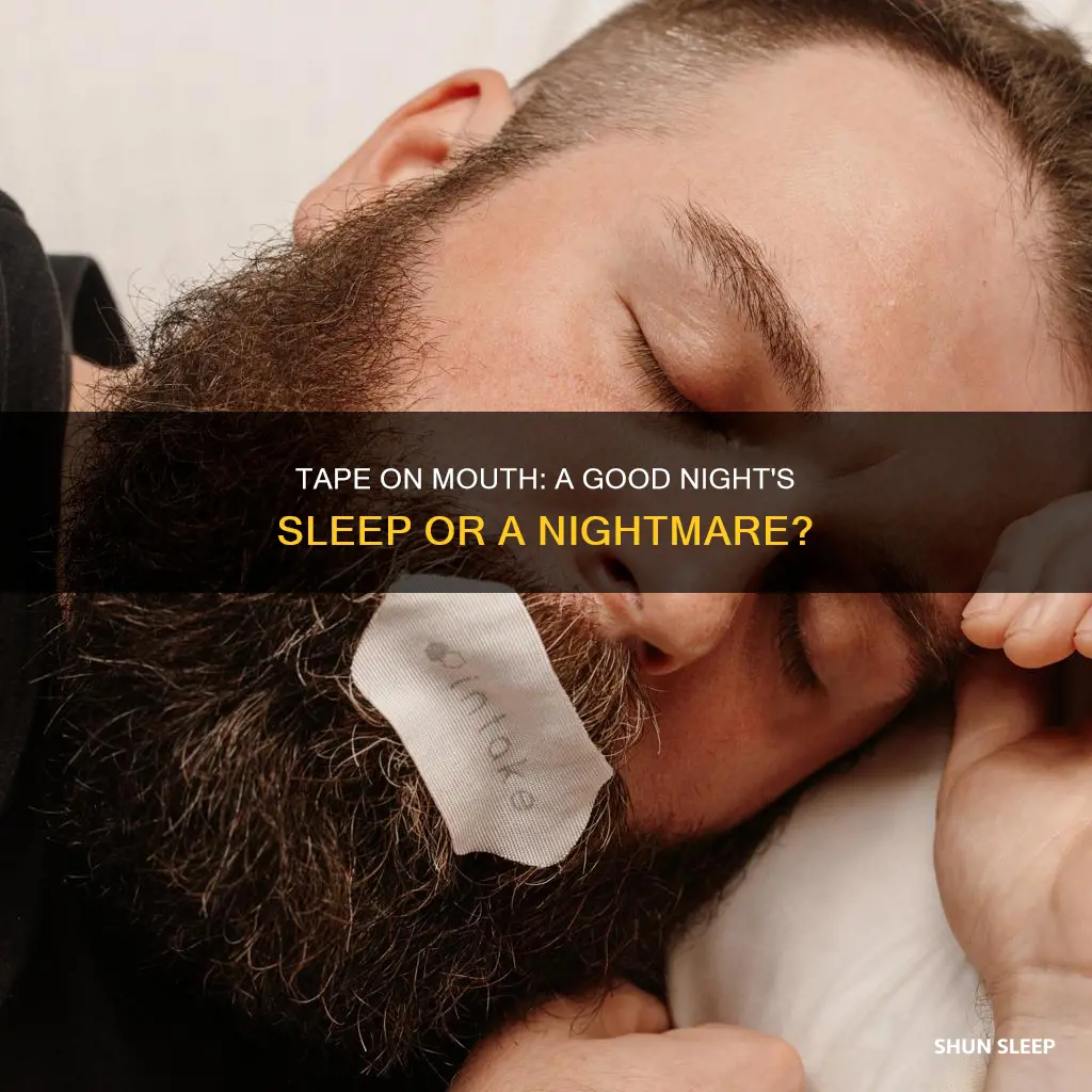 what happens if you sleep with tape on your mouth