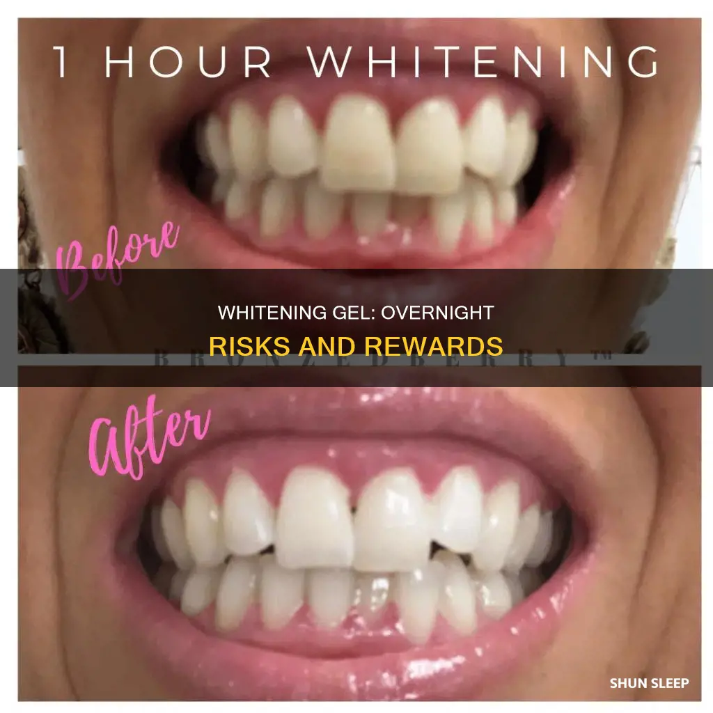 what happens if you sleep with whitening gel 35 on