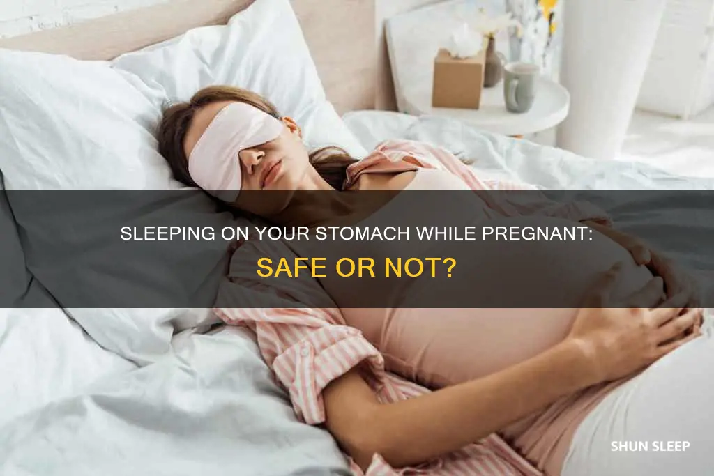 what happens if you sleep with your stomach while pregnant