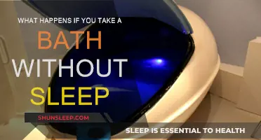 No Sleep, Just a Bath: Impact on Health