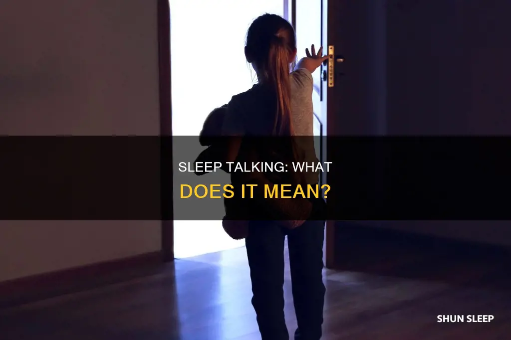 what happens if you talk in your sleep