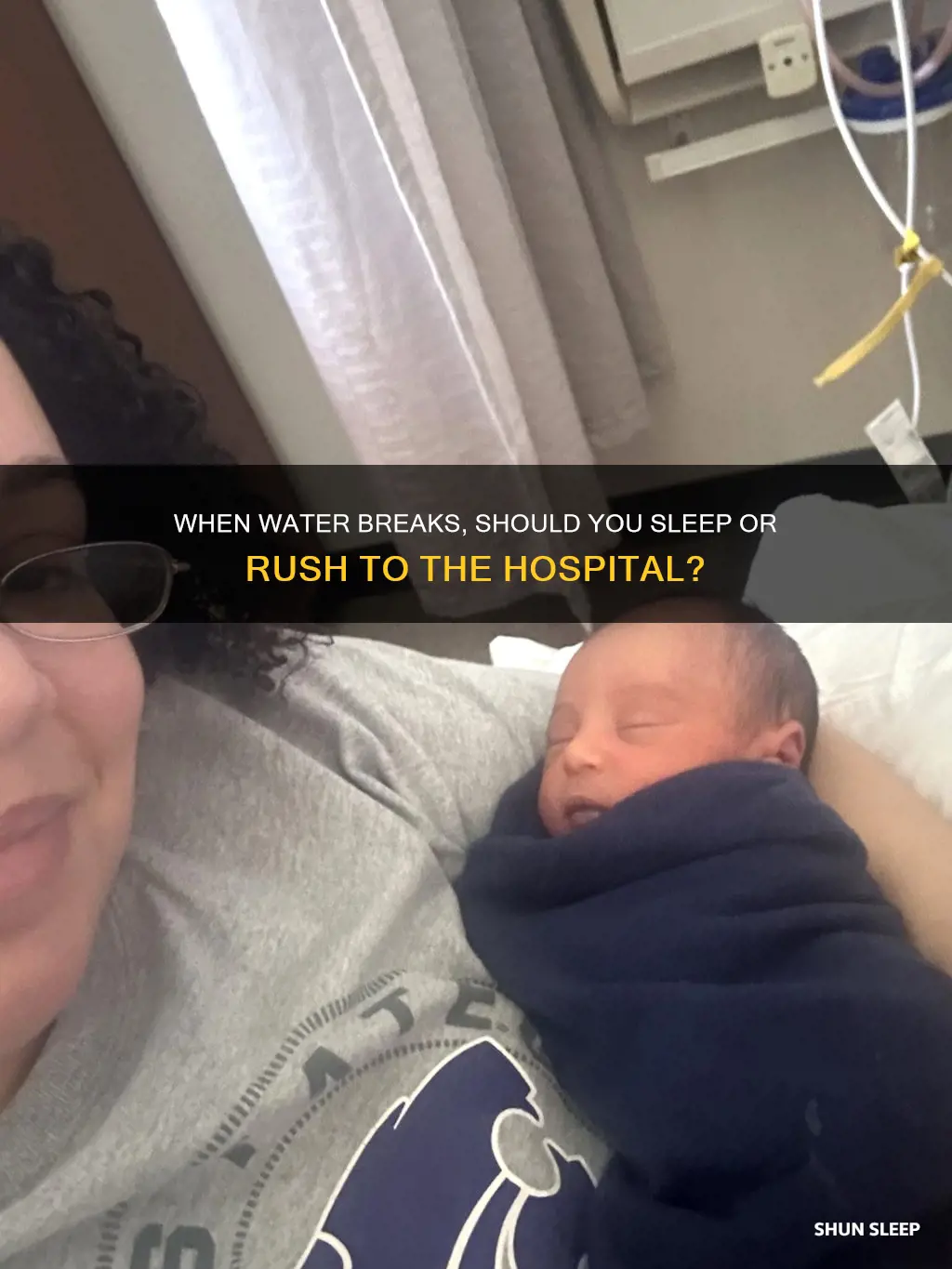 what happens if your sleep when your water breaks