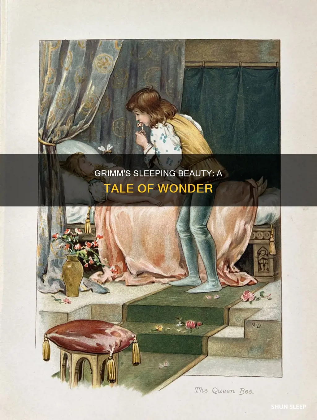 what happens in the brothers grimm sleeping beauty