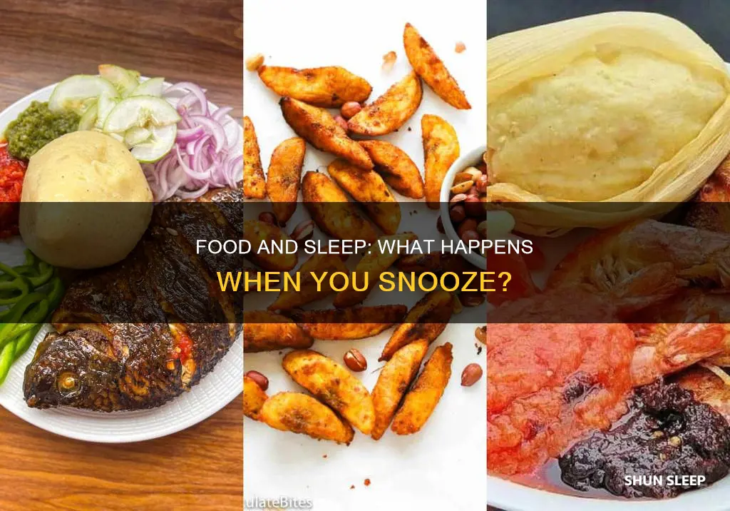 what happens to food when you sleep