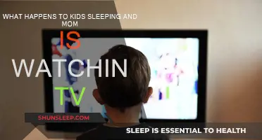 TV Time: Impact on Kids' Sleep and Mom's Relaxation