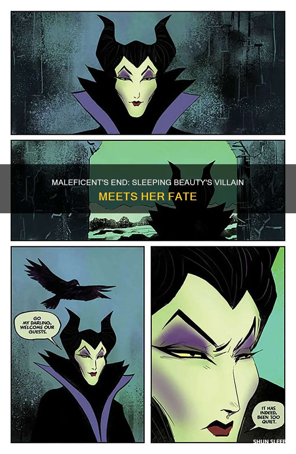 what happens to maleficent at the end of sleeping beauty