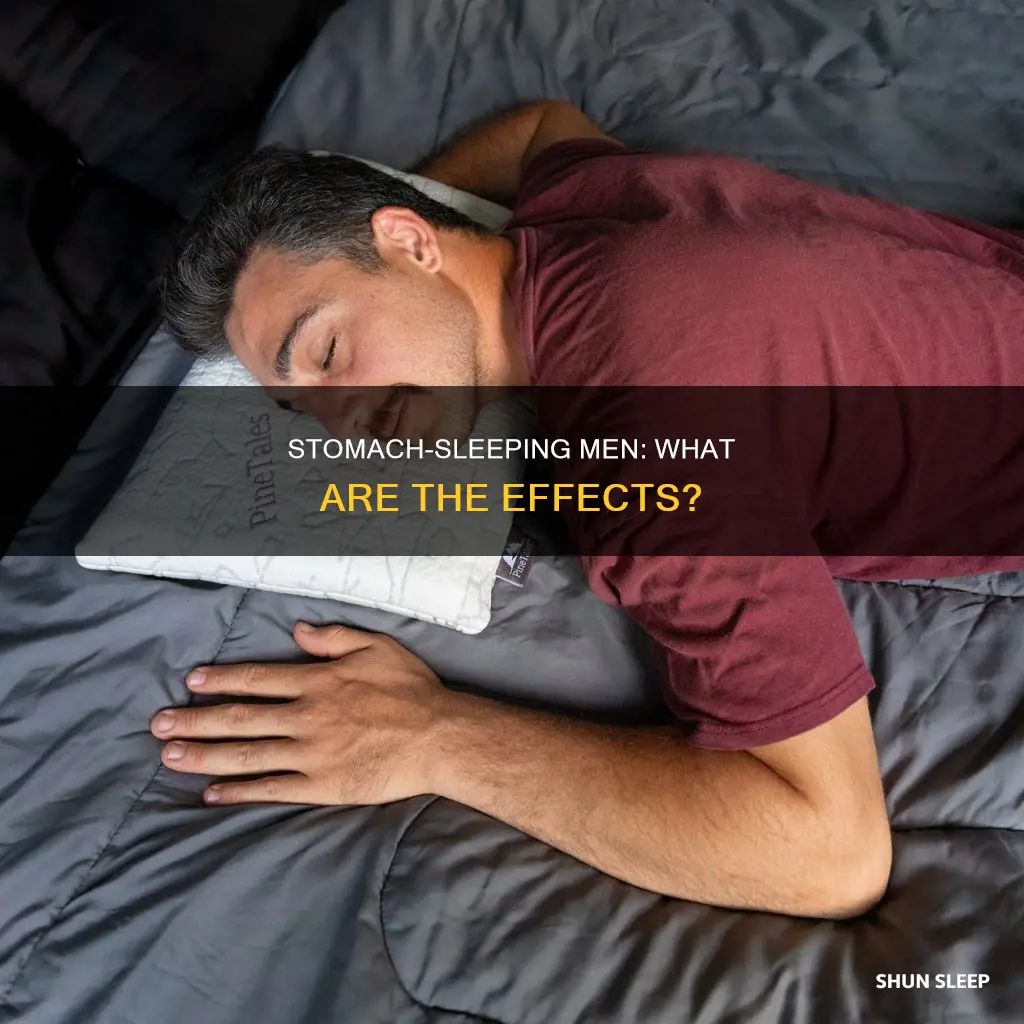 what happens to men when sleeping on there stomach