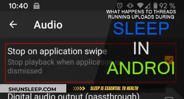 Understanding Android Sleep Mode and Upload Threads