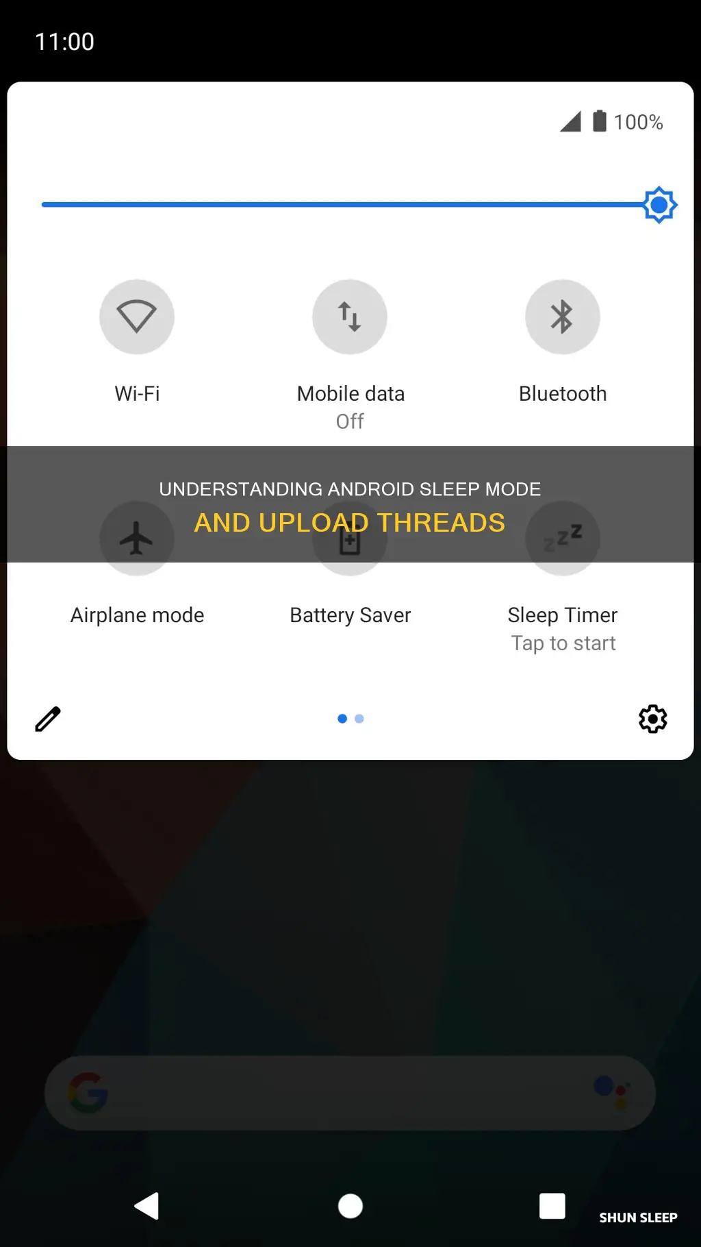 what happens to threads running uploads during sleep in android