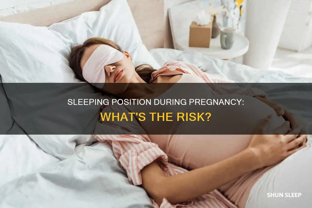 what happens when a pregnant woman sleep on her back
