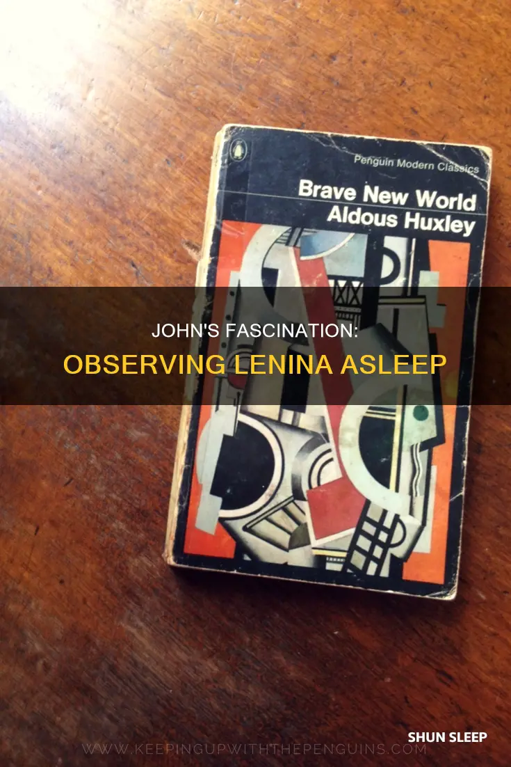 what happens when john watches lenina sleep