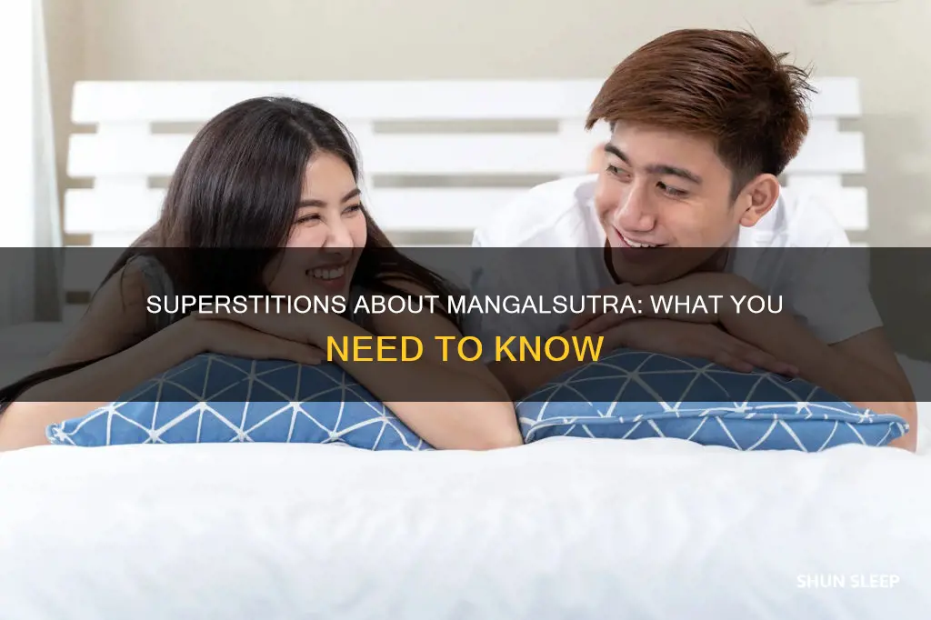 what happens when mangalsutra comes out during sleep