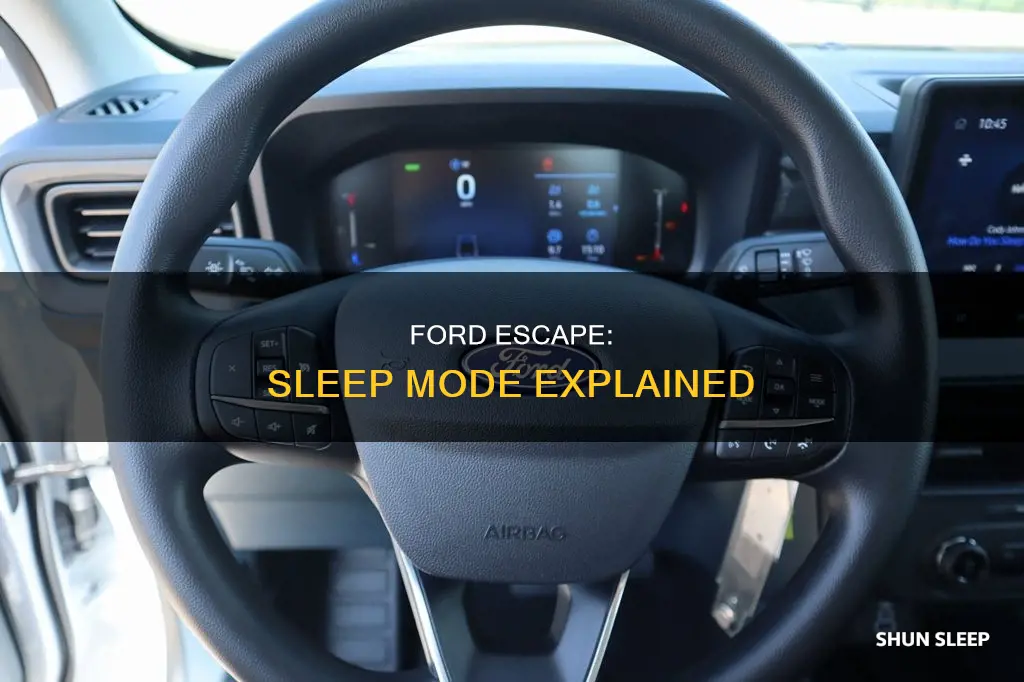 what happens when my ford escape goes to sleep