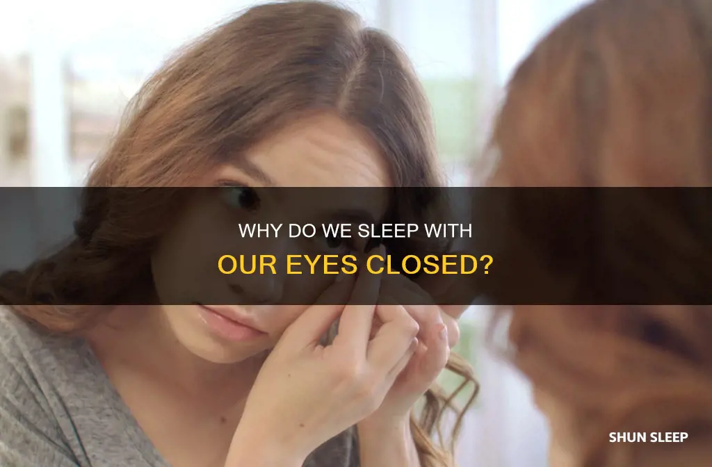 what happens when people open our yeylids during sleep