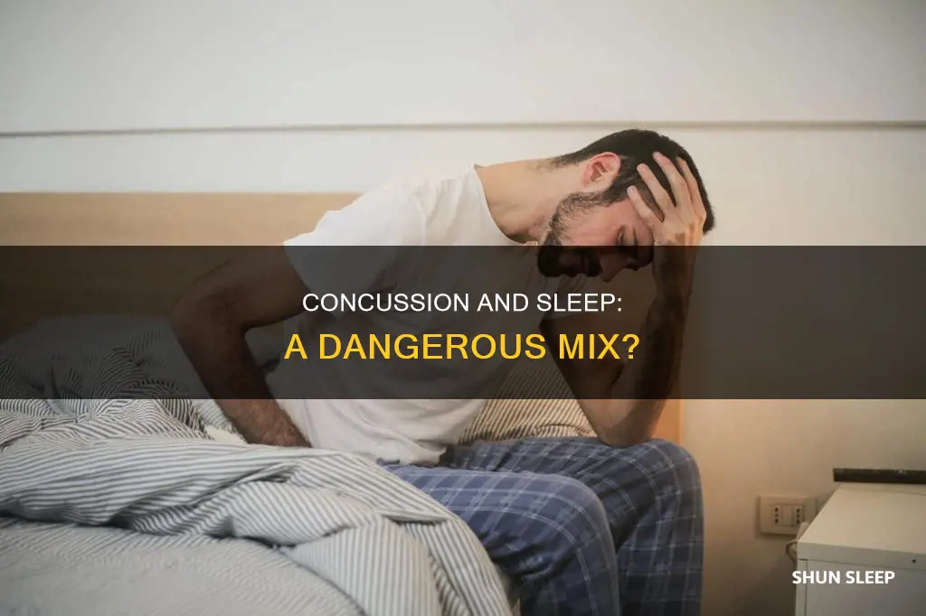 what happens when someone with a concussion goes to sleep