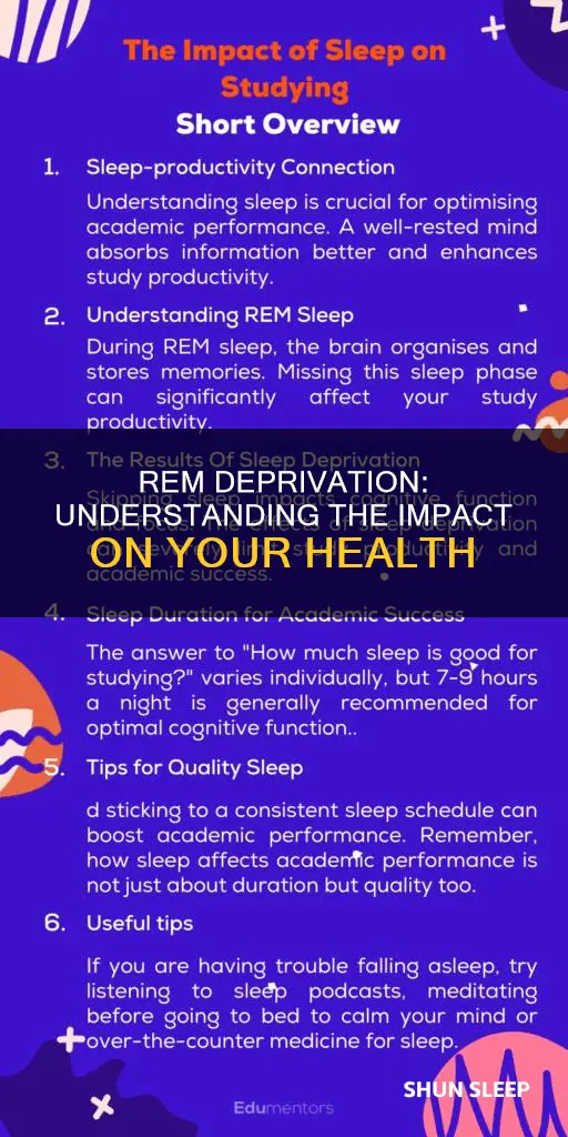 what happens when there is a lack of rem sleep