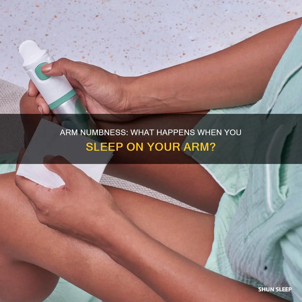 what happens when u sleep on your arm