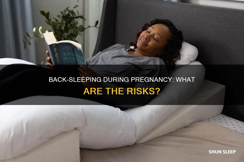 what happens when u sleep on your back during pregnancy
