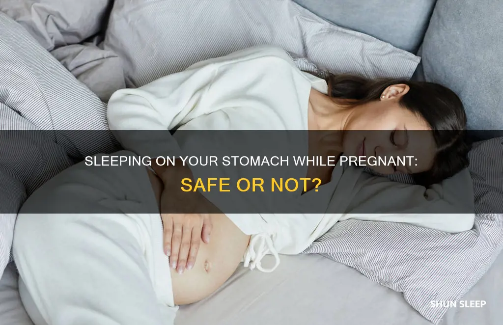 what happens when u sleep on your stomach when pregnant