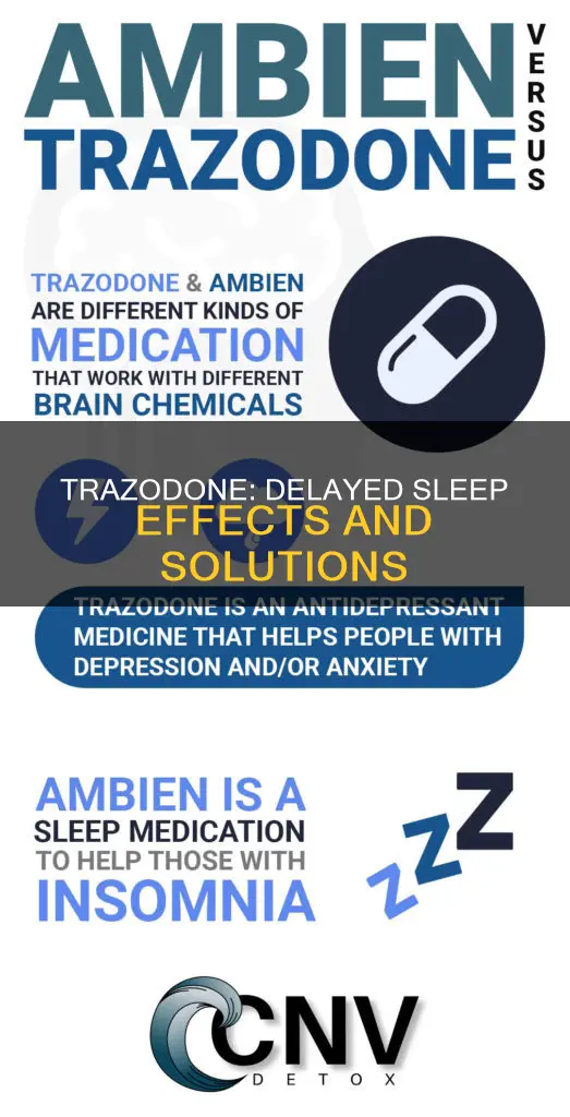 what happens when you dont sleep soon enough on trazodone