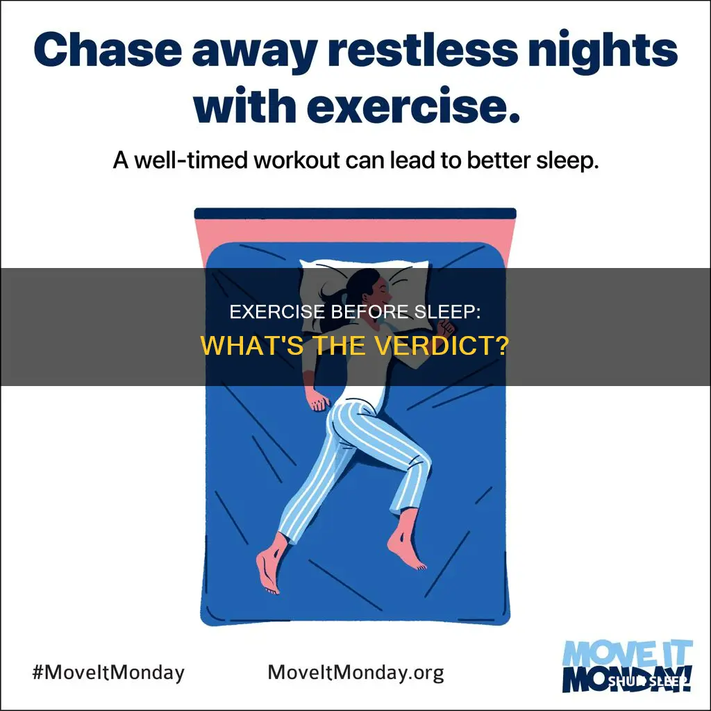 what happens when you exercise right before sleep