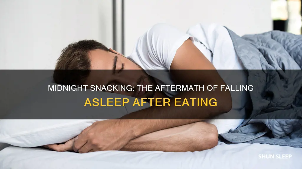 what happens when you fall sleep after eating