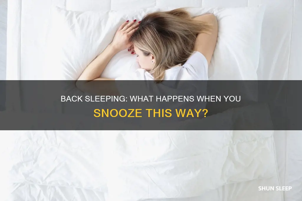 what happens when you fall sleep on your back