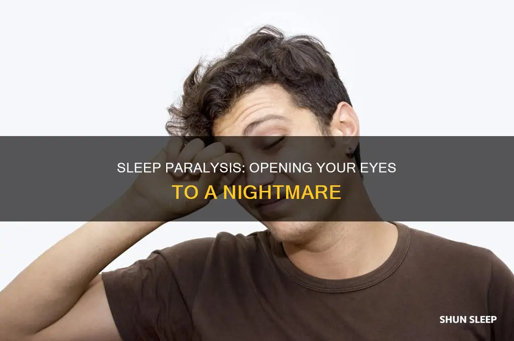 what happens when you open your eyes during sleep paralysis