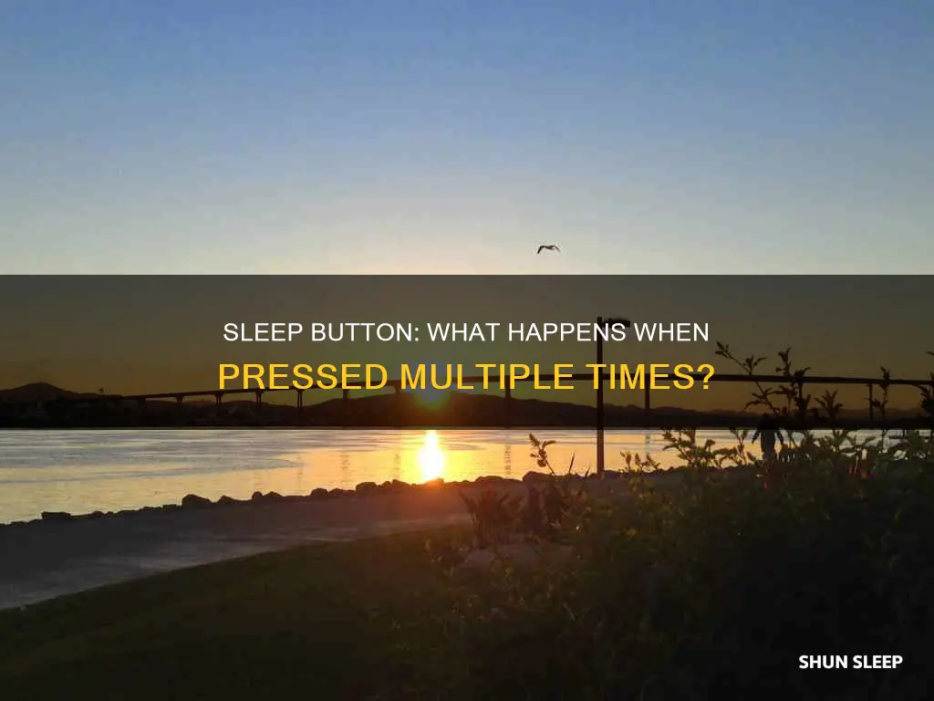 what happens when you press sleep on computer multiple times
