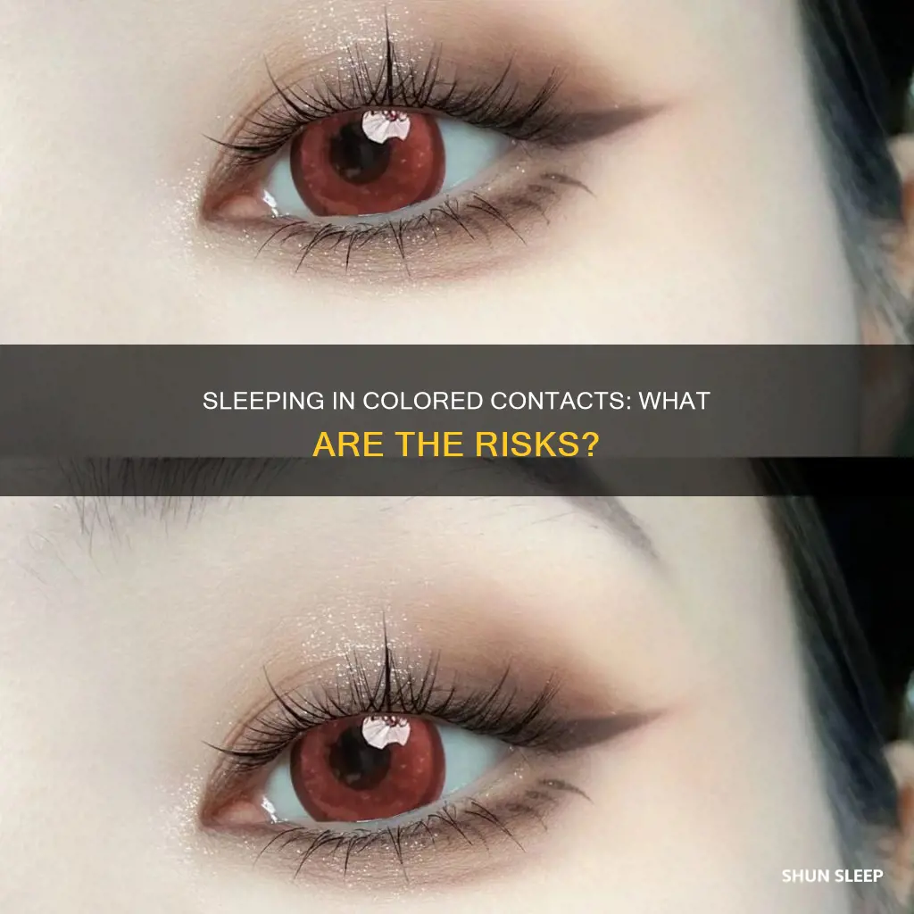what happens when you sleep in colored contacts