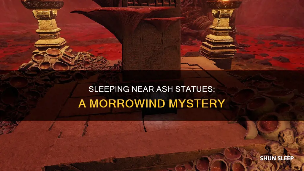 what happens when you sleep near an ash statue morrowind