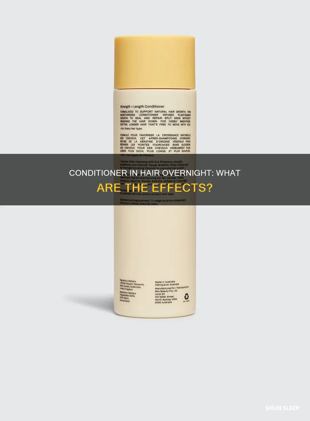 what happens when you sleep with conditioner in your hair