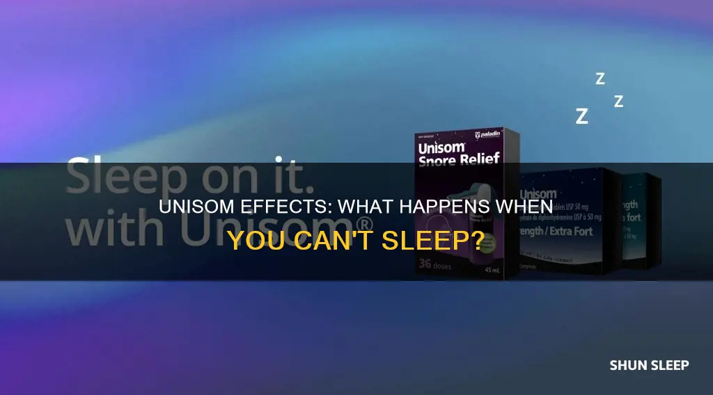 what happens when you take unisom but can