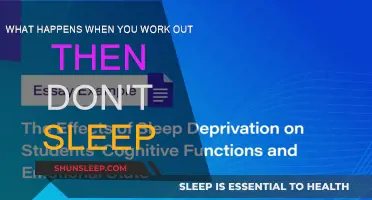 Exercise Without Sleep: What's the Impact?