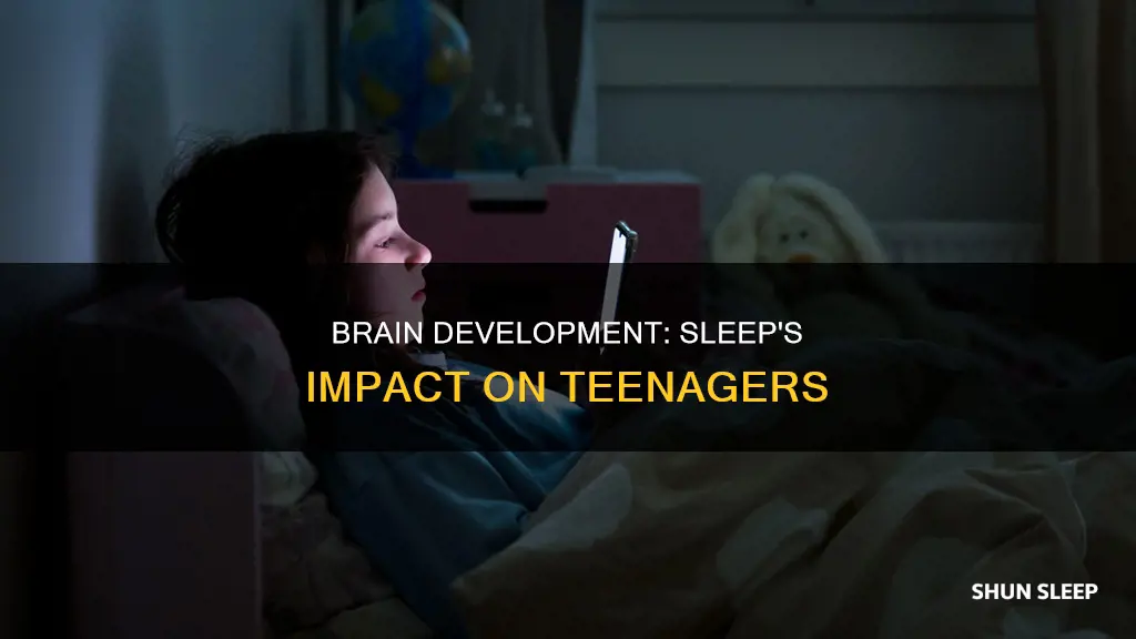 what happens with the teen brain when he is sleeping