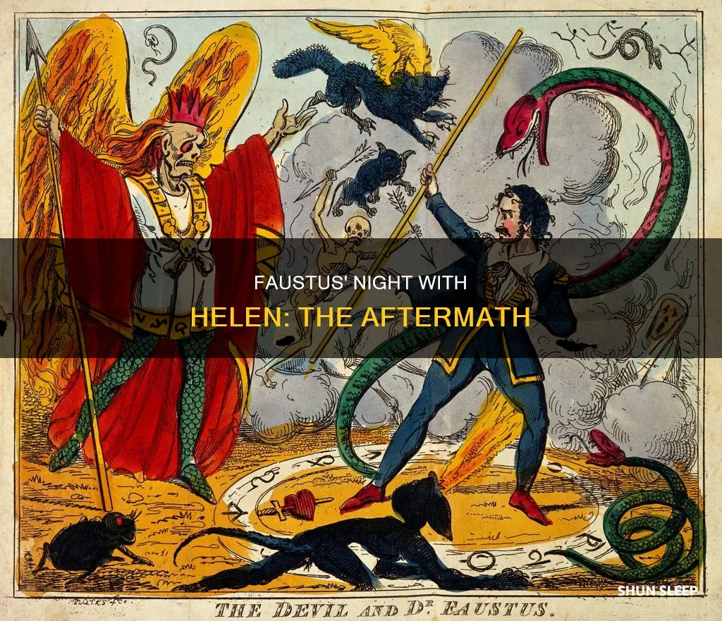 what has faustus done once he sleeps with helen