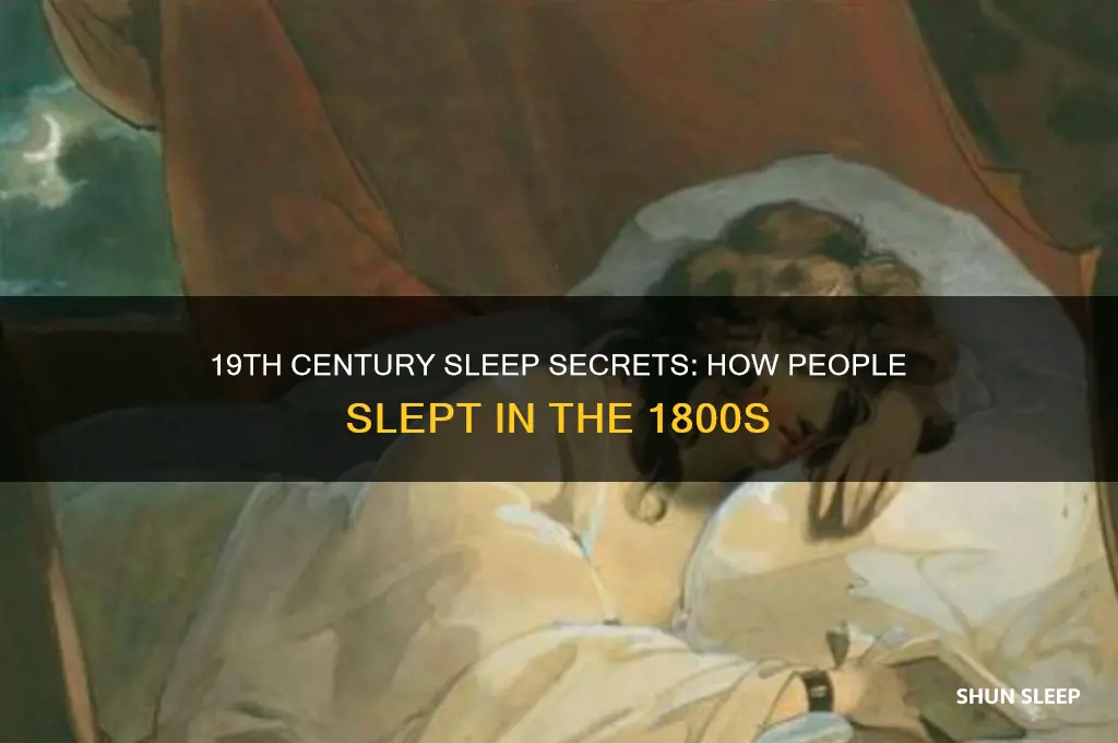 what helped people sleep in the 1800s