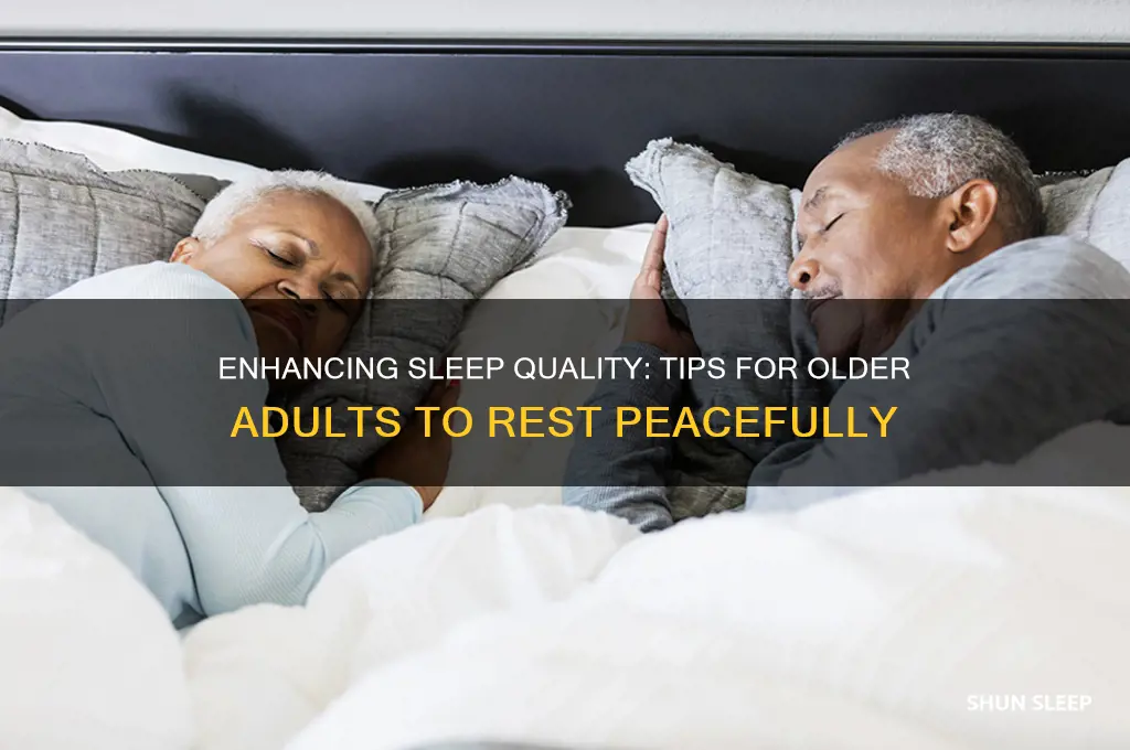 what helping older adults sleep through the night