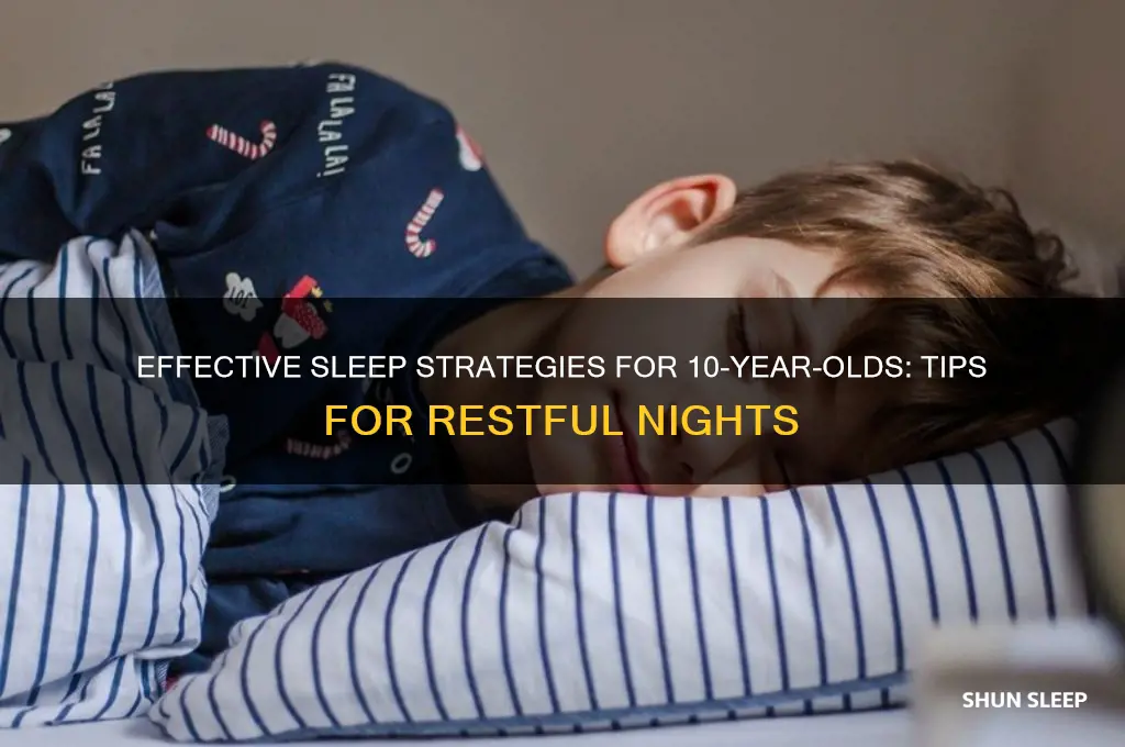 what helps a 10 year old go to sleep