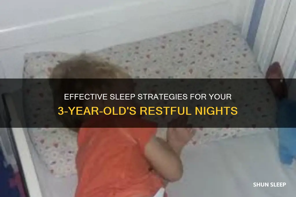 what helps a 3 year old sleep