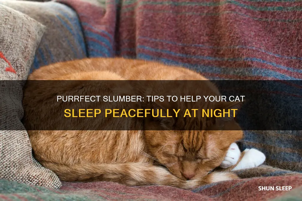 what helps a cat sleep at night