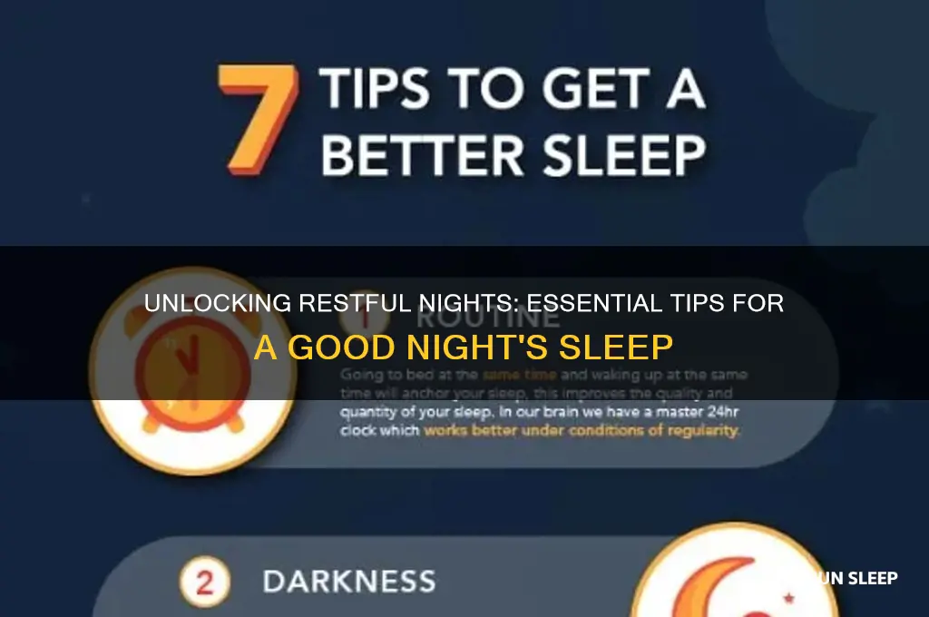 what helps a good night sleep