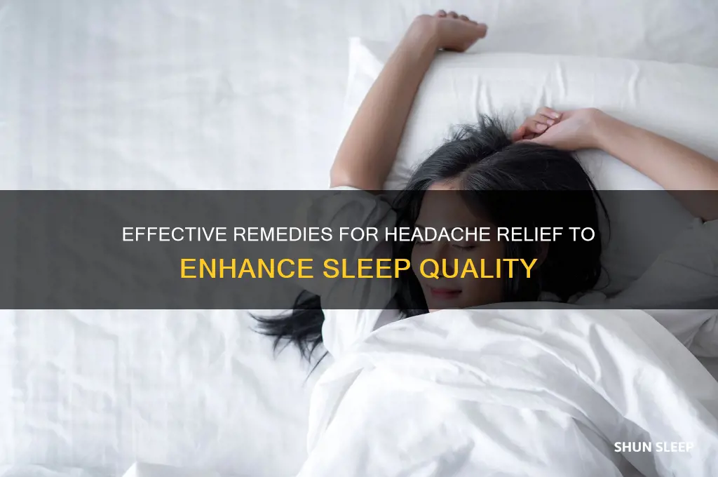 what helps a headache sleep