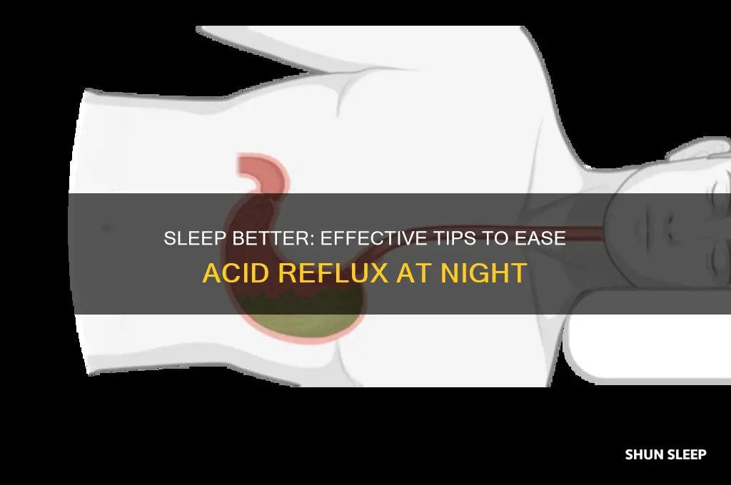 what helps acid reflux while sleeping