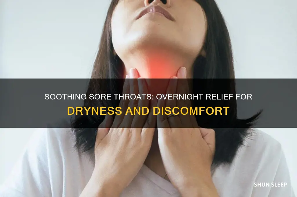 what helps an extremely sore and dry throat while sleeping